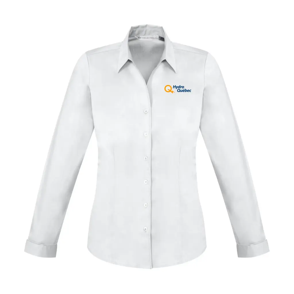 Chemise Monaco manches longues femme avec logo 