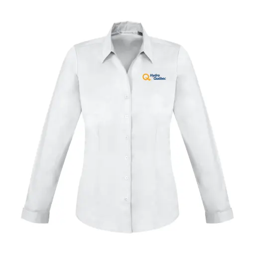 Chemise Monaco manches longues femme avec logo 